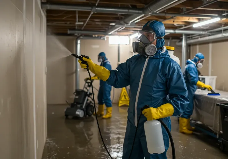 Basement Sanitization and Antimicrobial Treatment process in Crocker, MO